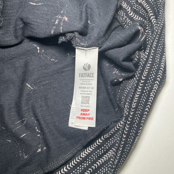 Fat Face Black Zebra Giraffe Tiger Safari Jersey Easy Wear Dress US 6 EU 39 EUC - Picture 8 of 12